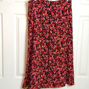 Vintage Sag Harbor Micro Floral Cottage Core Skirt Sz S